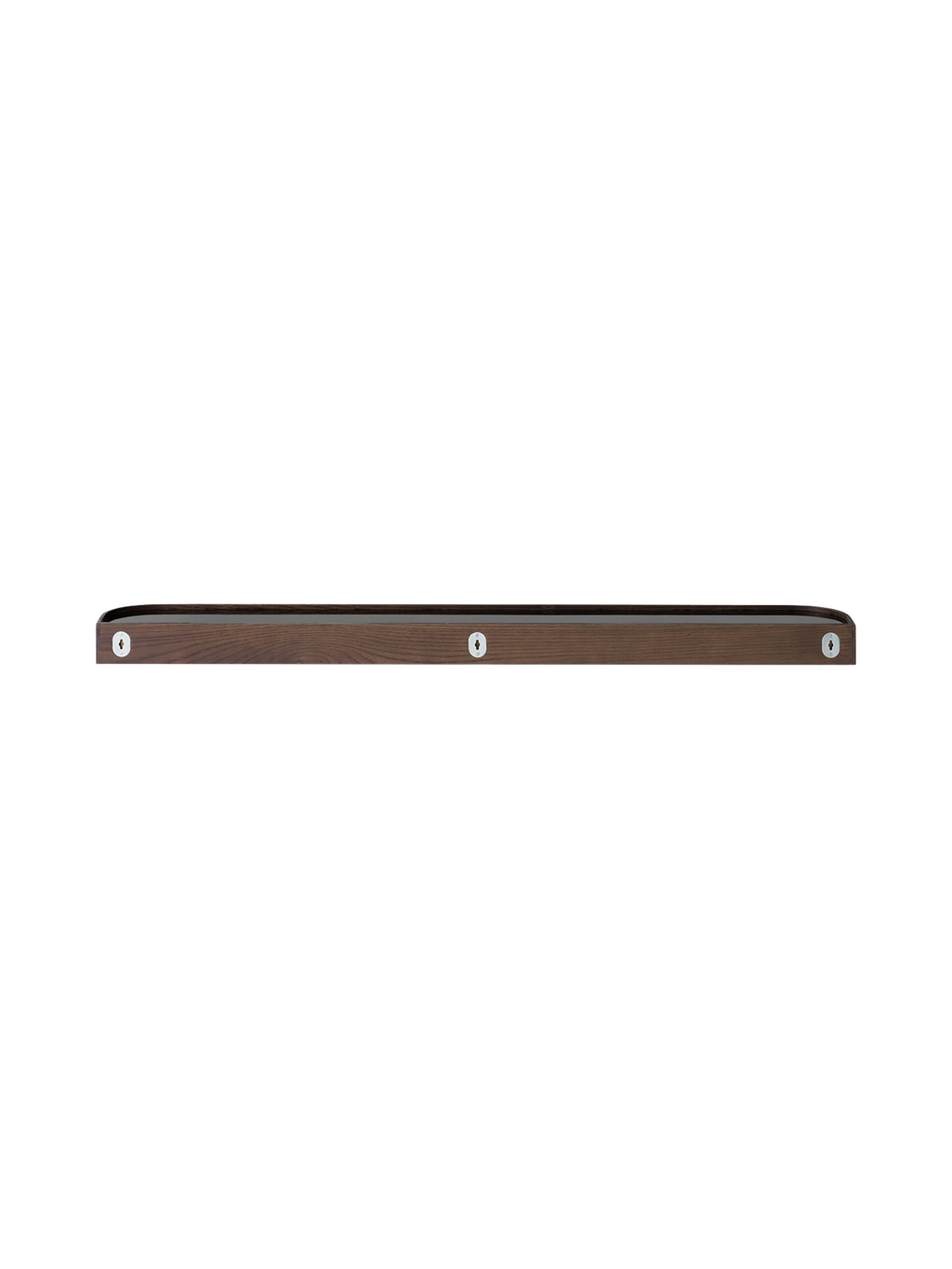 Étagère murale en placage de chêne scandinave avec rangement double face pour couloir