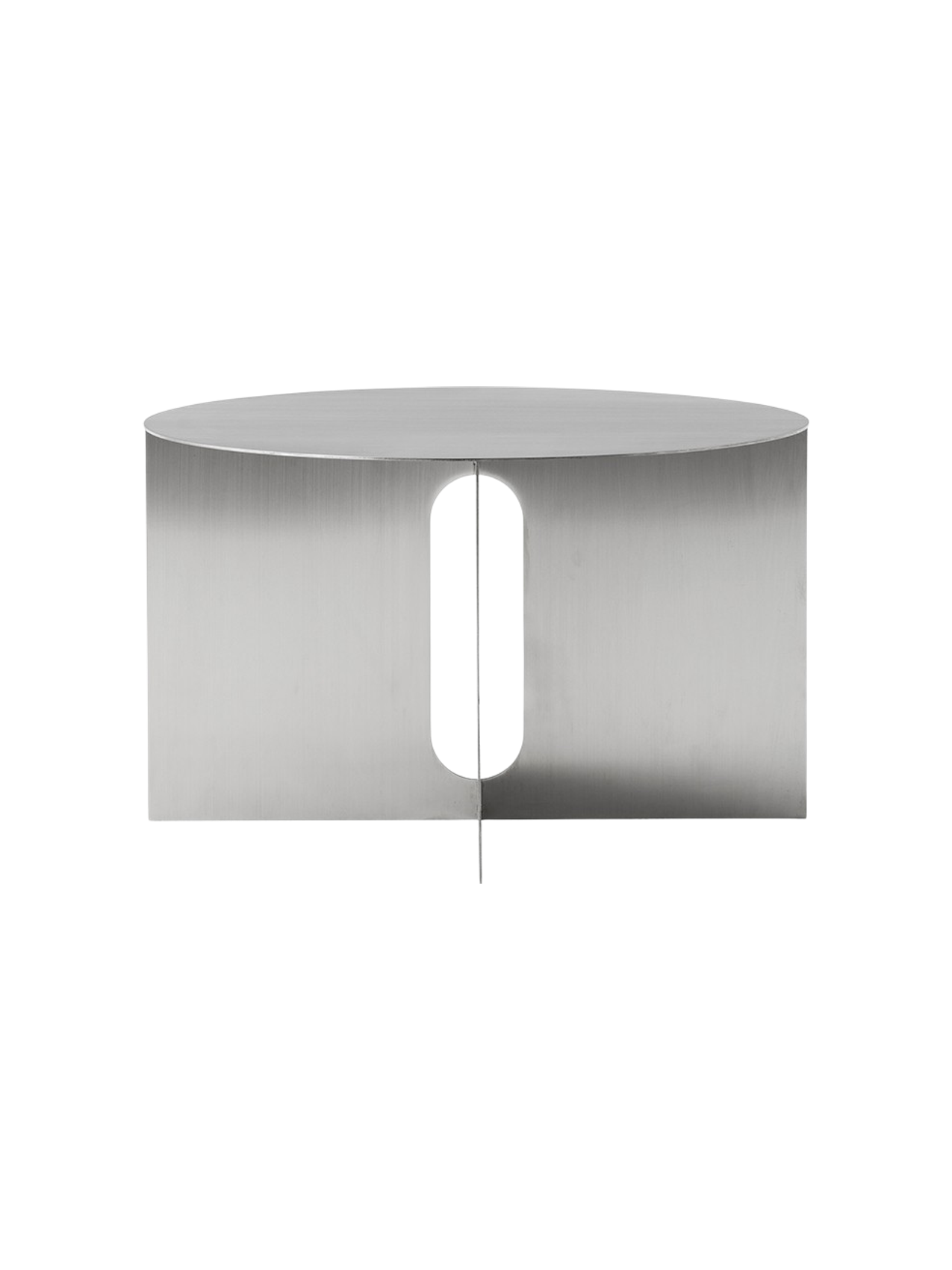 Table d'appoint scandinave en marbre Ø63 avec large plateau en porte-à-faux pour le salon