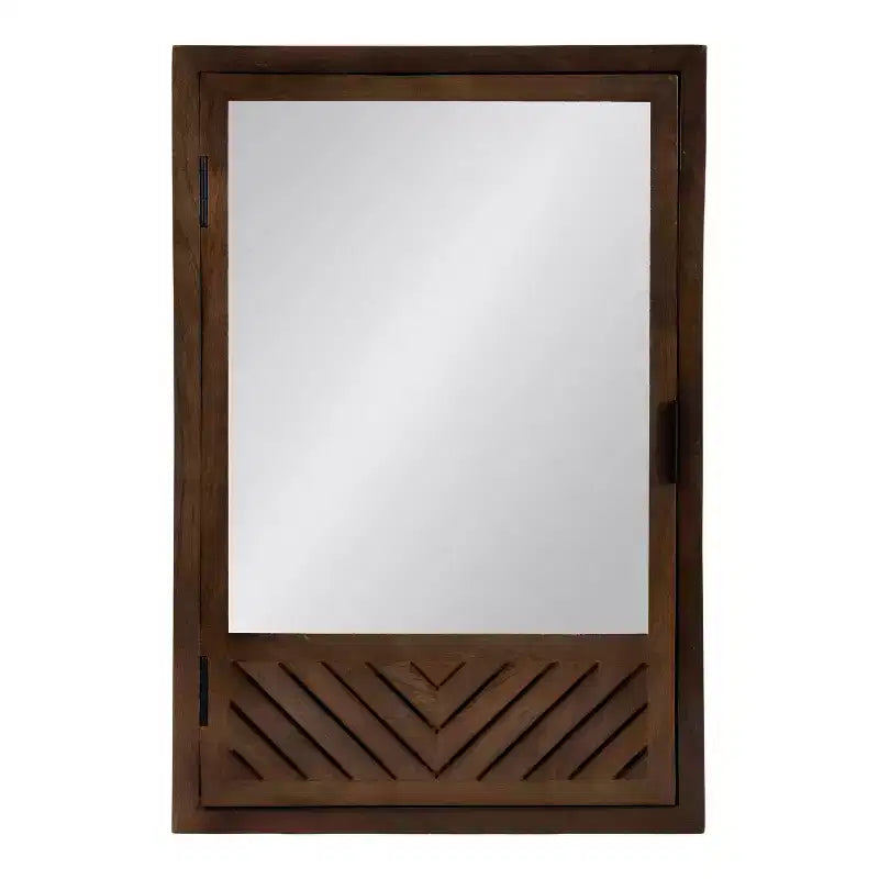 Kate & Laurel All Things Decor Meuble-lavabo Mezzeta 20"x30" avec miroir, marron