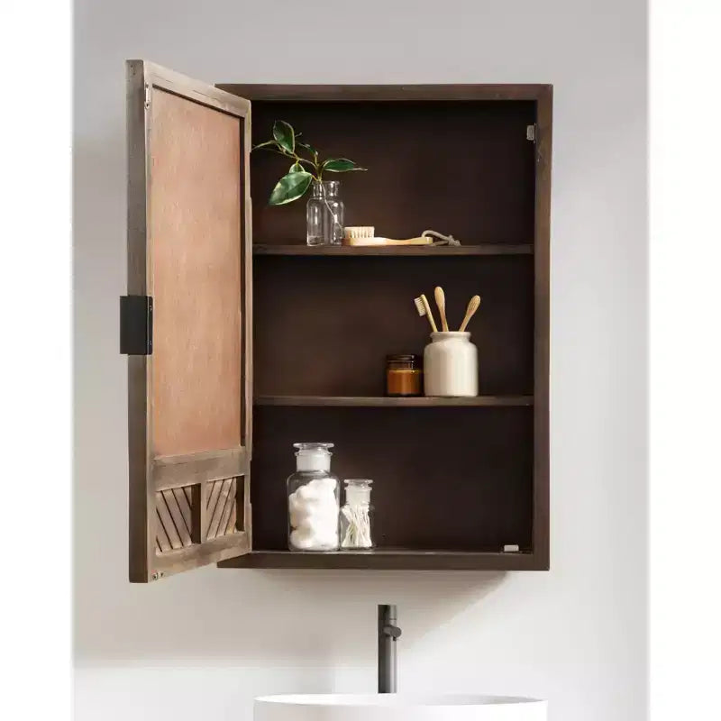 Kate & Laurel All Things Decor Meuble-lavabo Mezzeta 20"x30" avec miroir, marron