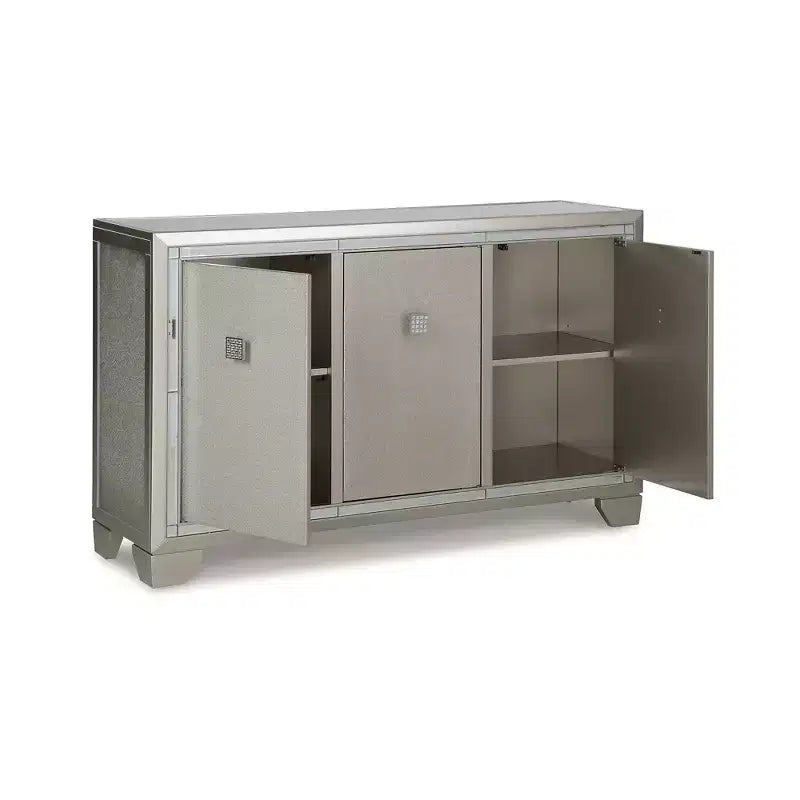 Meuble d'appoint contemporain Chaseton couleur champagne