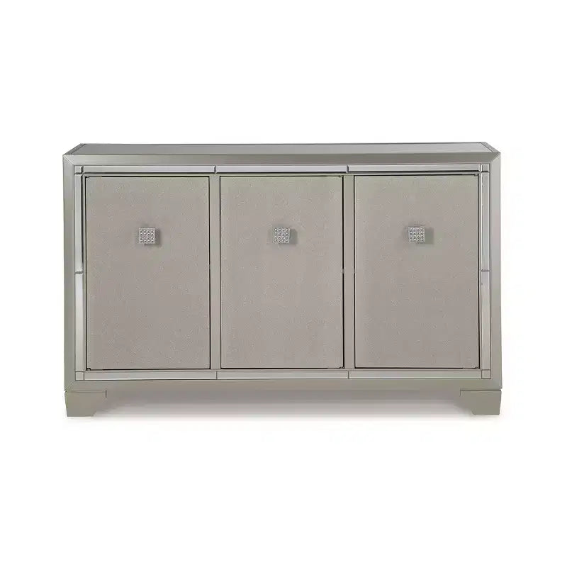 Meuble d'appoint contemporain Chaseton couleur champagne
