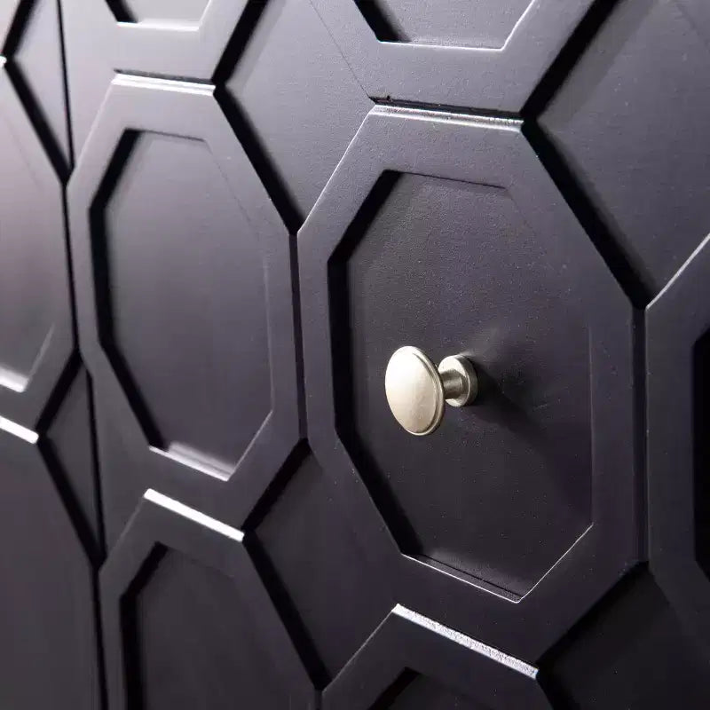 Armoire d'appoint à deux portes Gramdlynn - Noire -