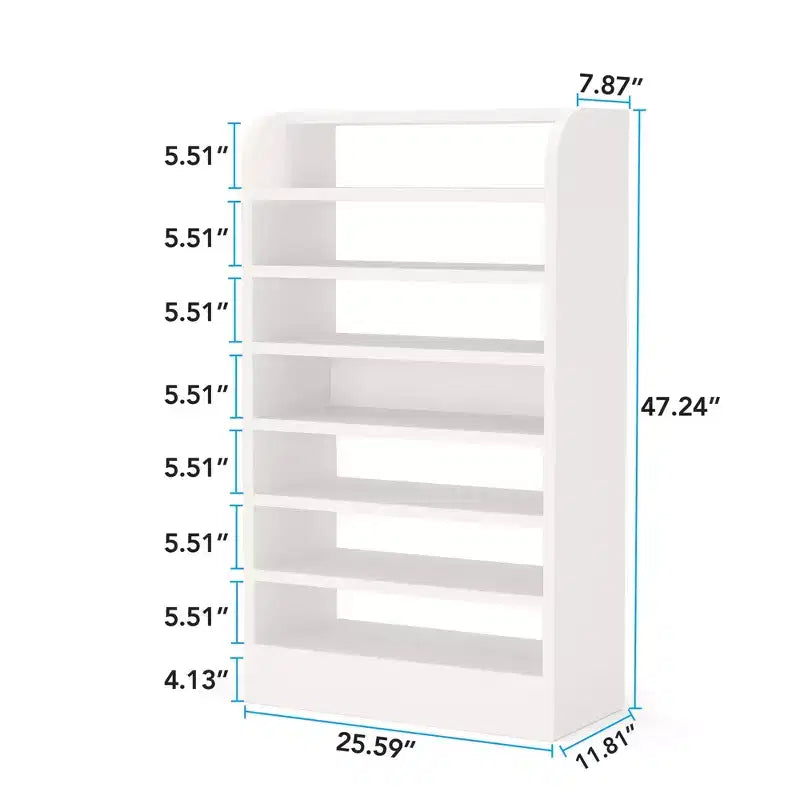 Meuble à chaussures 47.24H en bois, étagère de rangement pour chaussures robuste en panneaux de particules E1 pour l'entrée