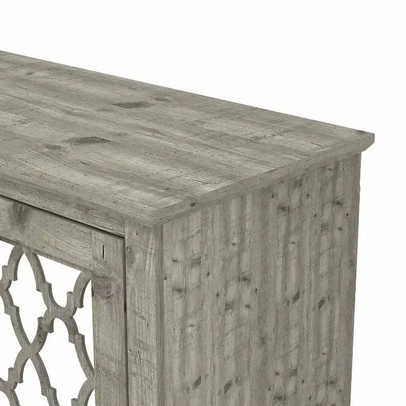 Commode d'appoint 2 portes Heron - Gris mexicain