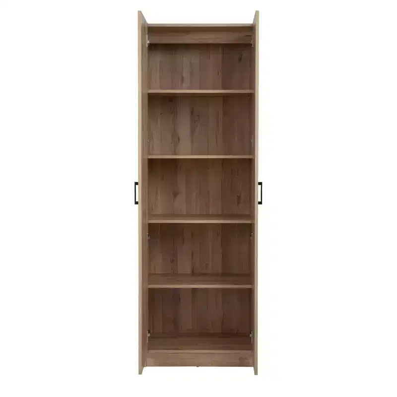 Meuble autoportant en bois à 4 étagères de 61 cm (24 po) de largeur x 180 cm (71 po) de hauteur x 30,5 cm (12 po) de profondeur
