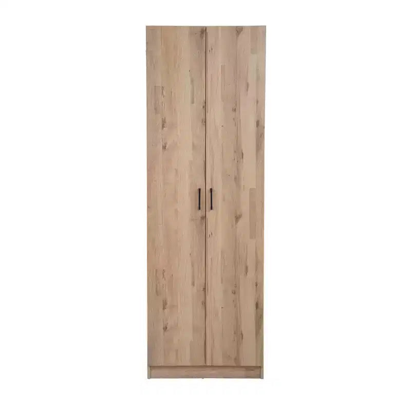 AndMakers 24 in. W x 71 in. H x 12 in. D 4-Shelf Wood Freestanding Cabinet