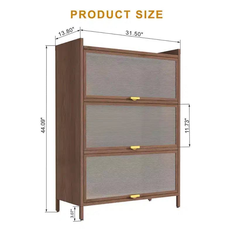 Armoire haute en acier Emery Farmhouse avec portes battantes