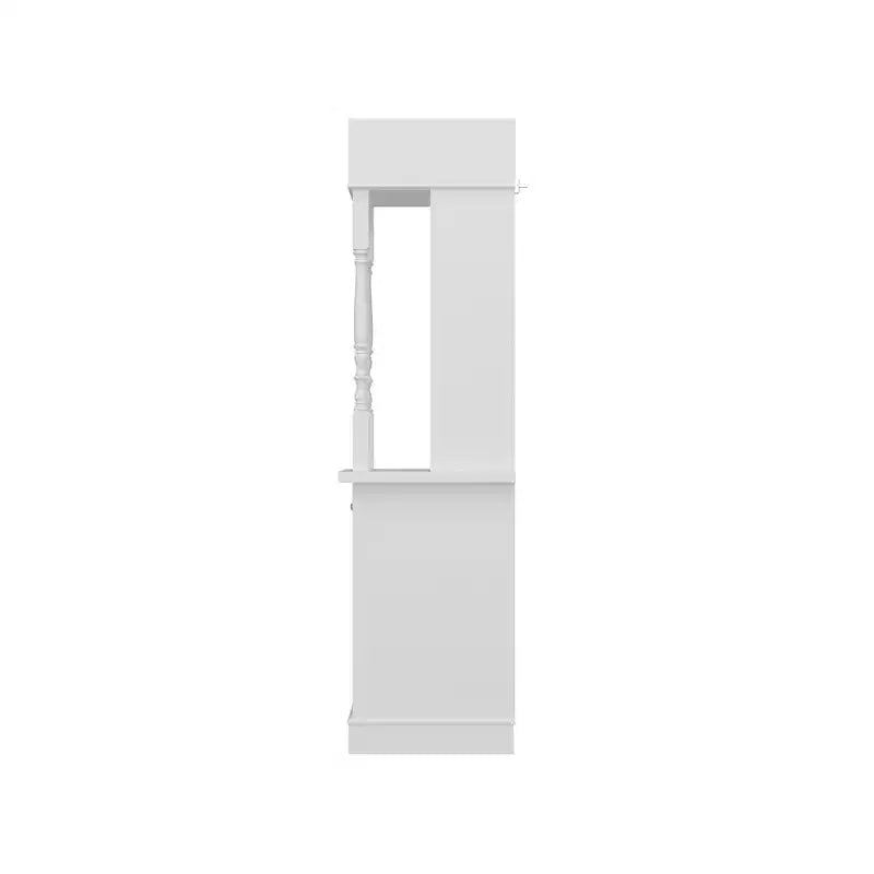 Meuble vitrine et meuble de rangement blanc, étagères décoratives + tiroir, polyvalent pour tous les espaces de la maison