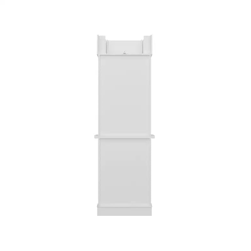 Meuble vitrine et meuble de rangement blanc, étagères décoratives + tiroir, polyvalent pour tous les espaces de la maison