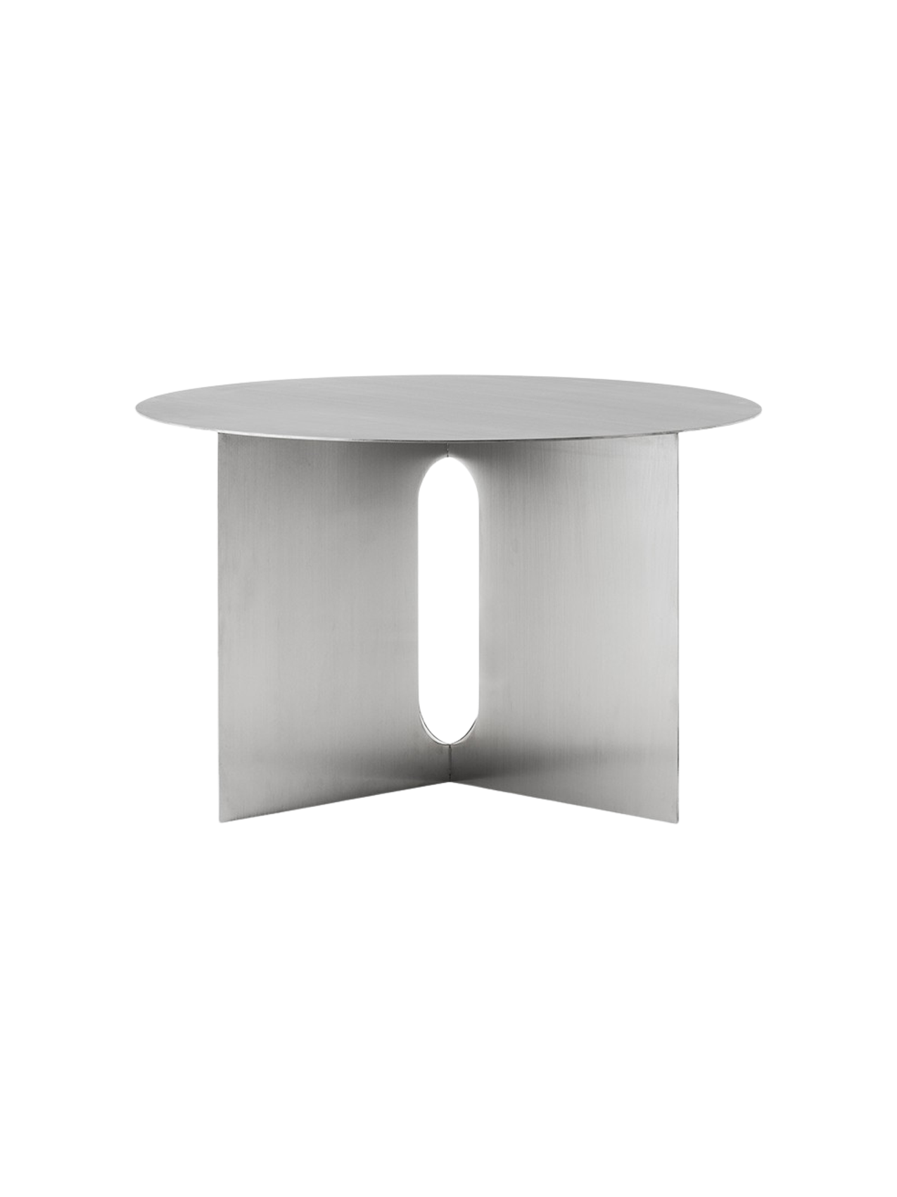 Table d'appoint scandinave en marbre Ø63 avec large plateau en porte-à-faux pour le salon