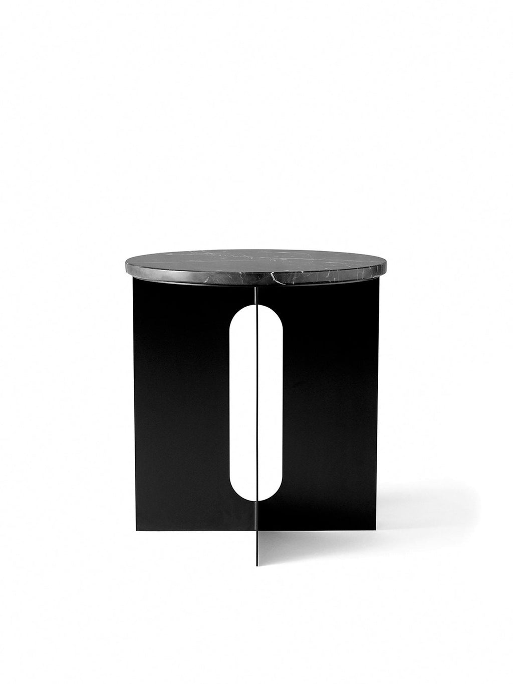 Dessus de Table d'Appoint Contemporaine en Marbre Ø42 avec Options de Finition Multiples pour Salon et Chambre