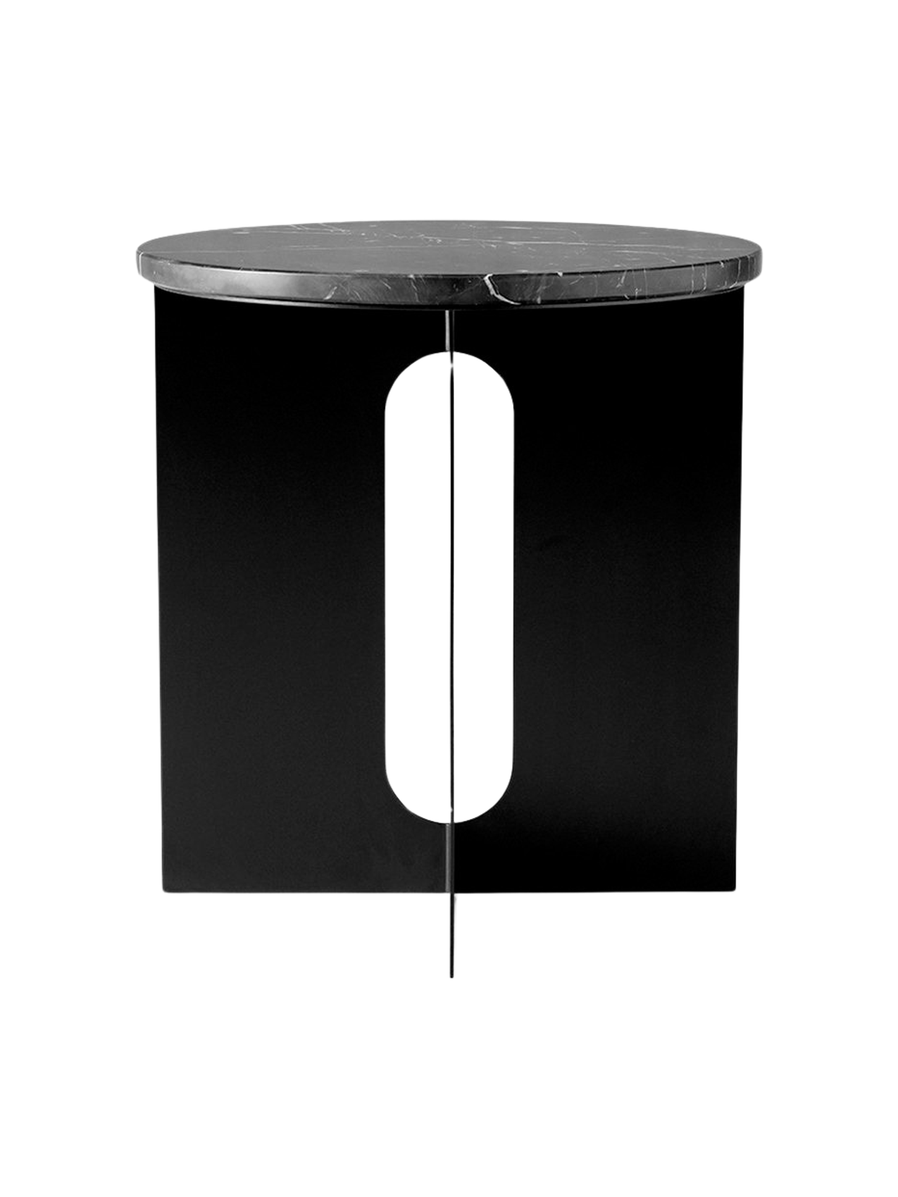 Dessus de Table d'Appoint Contemporaine en Marbre Ø42 avec Options de Finition Multiples pour Salon et Chambre