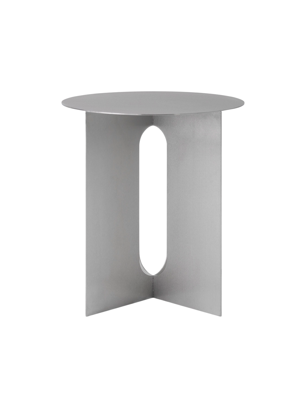 Table d'appoint contemporaine en acier et marbre Ø40 avec pieds en métal thermolaqué pour salon et chambre