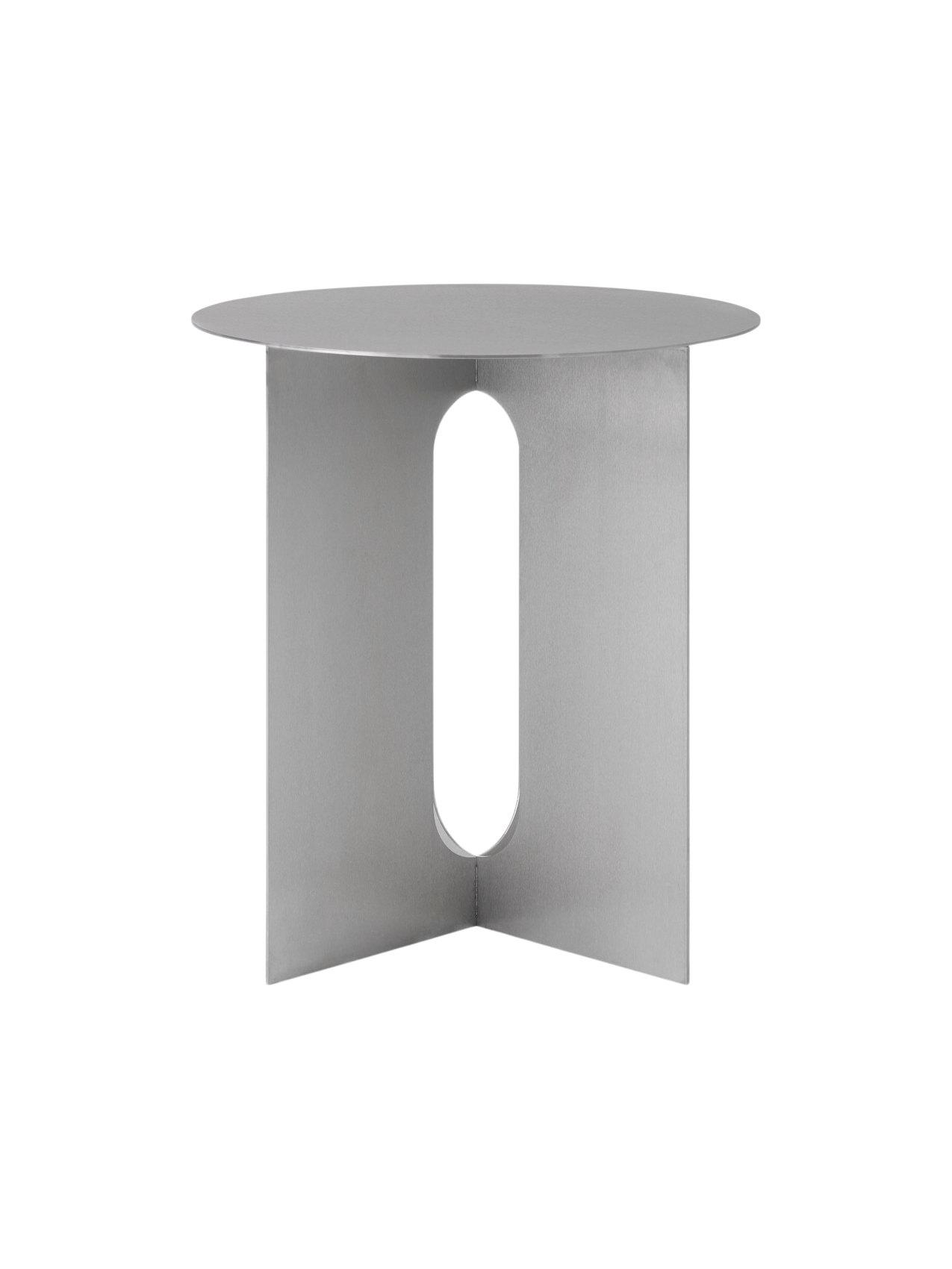 Table d'appoint contemporaine en acier et marbre Ø40 avec pieds en métal thermolaqué pour salon et chambre
