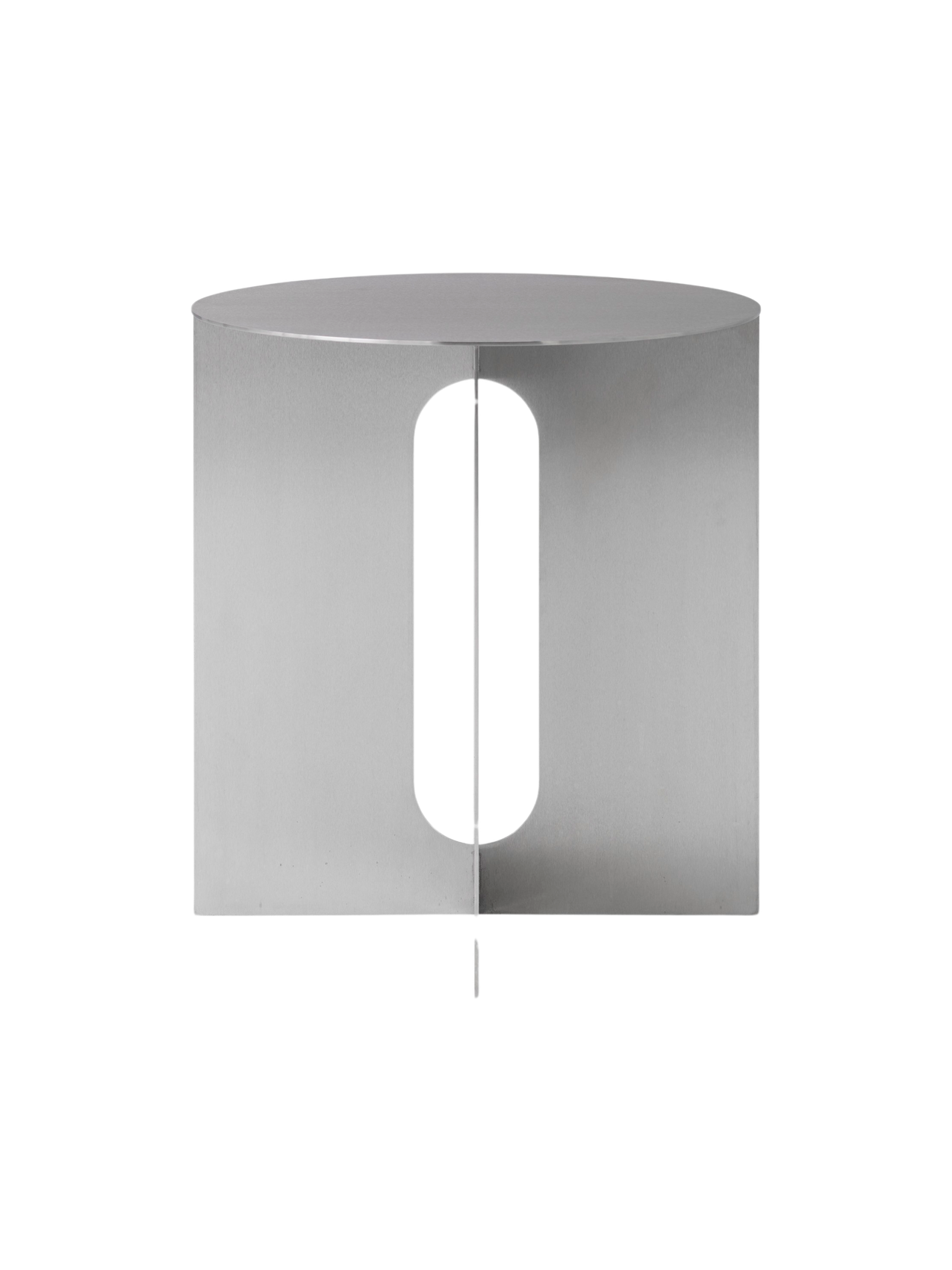Table d'appoint contemporaine en acier et marbre Ø40 avec pieds en métal thermolaqué pour salon et chambre