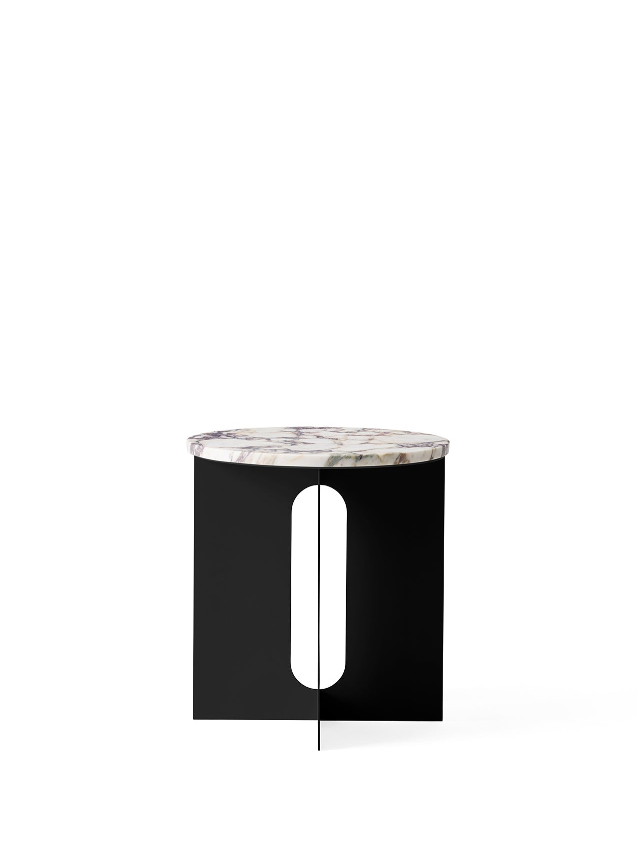 Dessus de Table d'Appoint Contemporaine en Marbre Ø42 avec Options de Finition Multiples pour Salon et Chambre