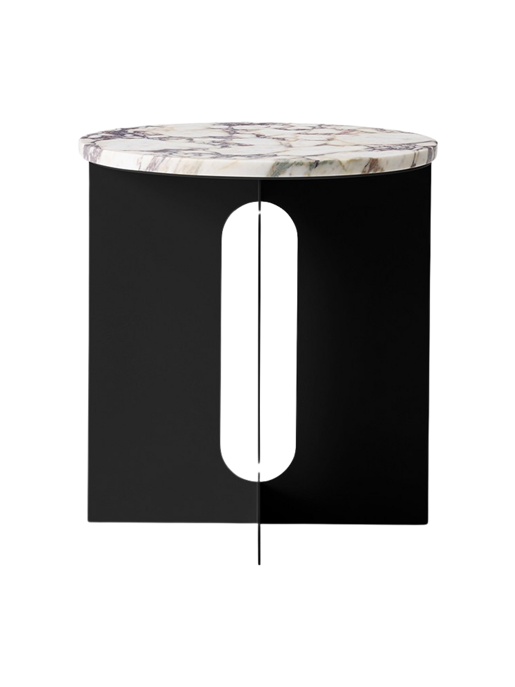 Dessus de Table d'Appoint Contemporaine en Marbre Ø42 avec Options de Finition Multiples pour Salon et Chambre