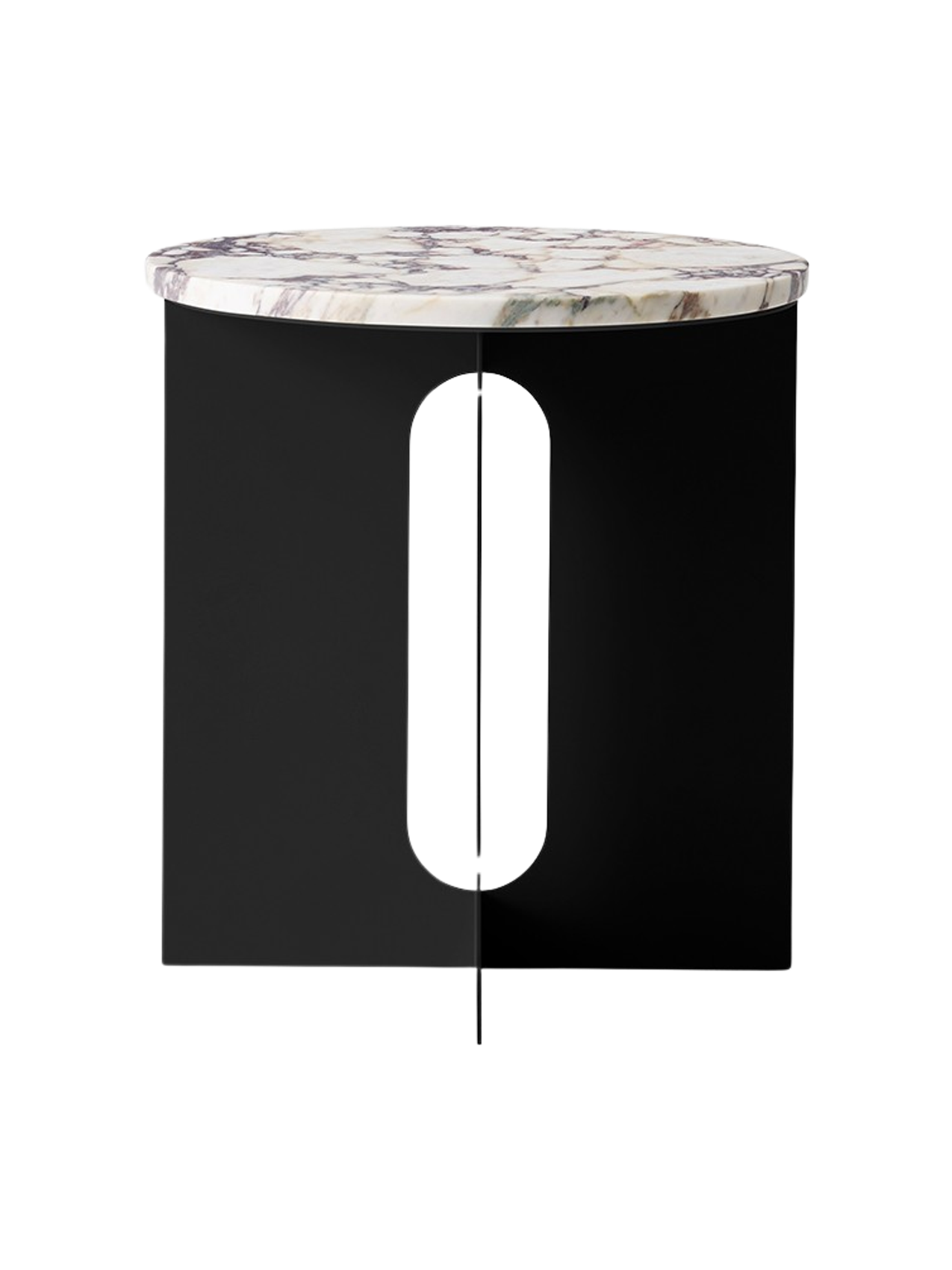 Dessus de Table d'Appoint Contemporaine en Marbre Ø42 avec Options de Finition Multiples pour Salon et Chambre