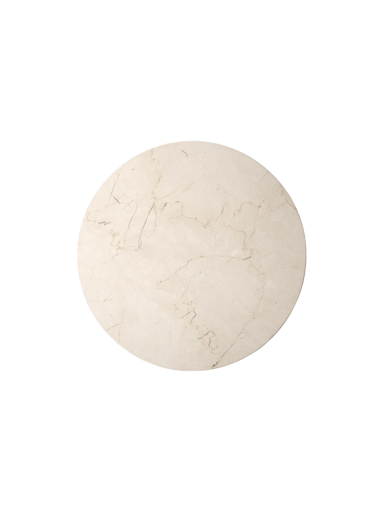 Dessus de Table d'Appoint Contemporaine en Marbre Ø42 avec Options de Finition Multiples pour Salon et Chambre