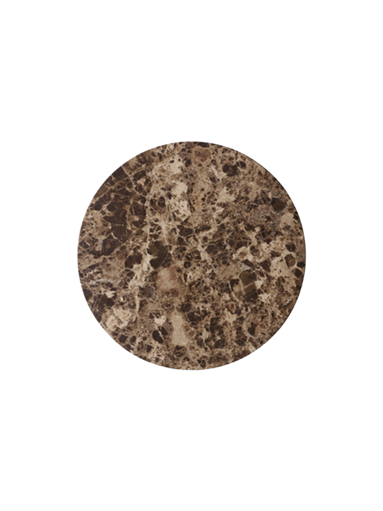 Dessus de Table d'Appoint Contemporaine en Marbre Ø42 avec Options de Finition Multiples pour Salon et Chambre