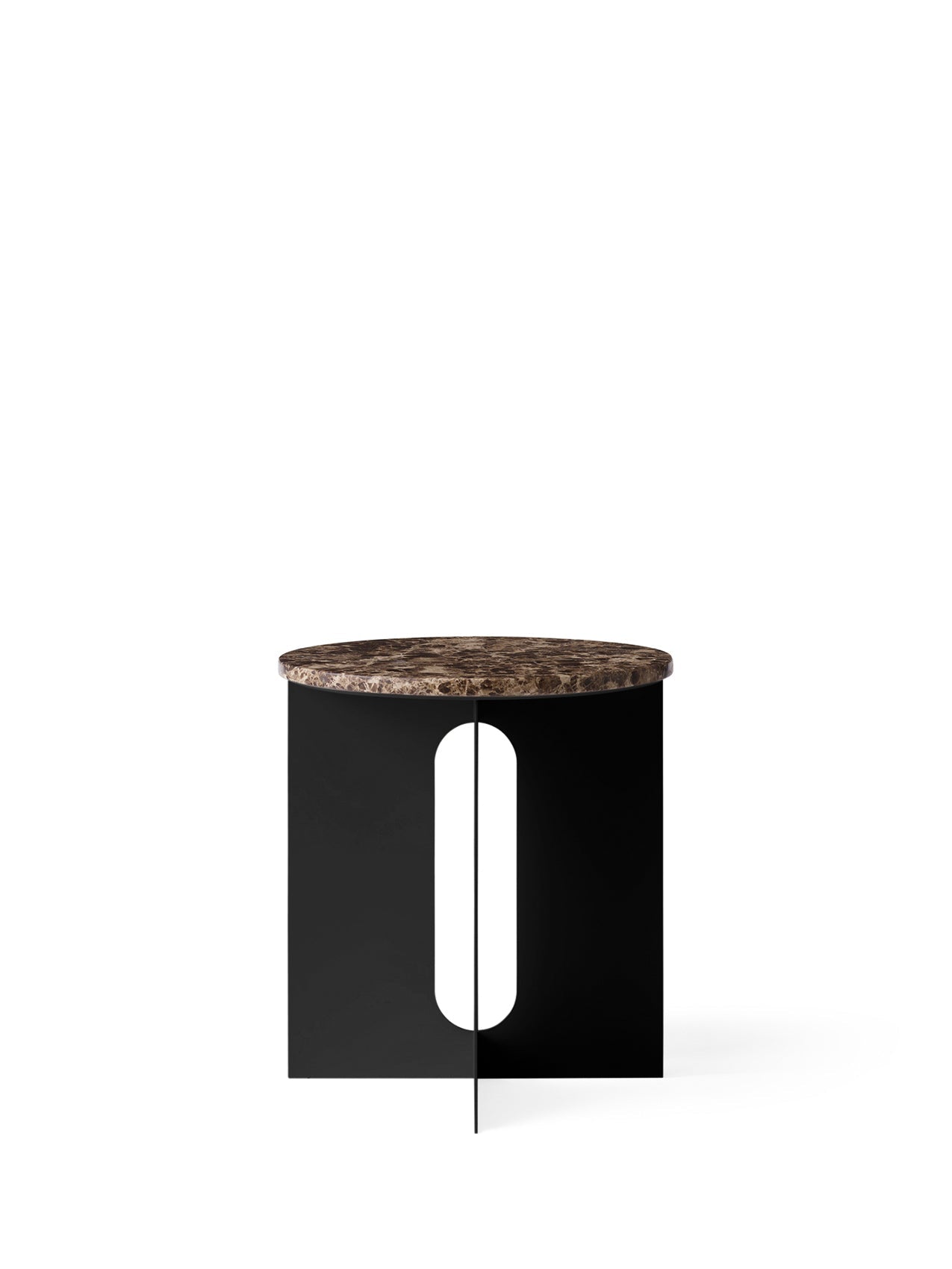 Dessus de Table d'Appoint Contemporaine en Marbre Ø42 avec Options de Finition Multiples pour Salon et Chambre