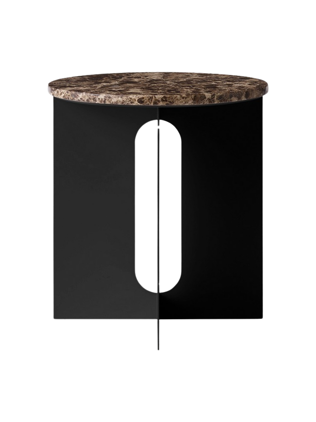 Dessus de Table d'Appoint Contemporaine en Marbre Ø42 avec Options de Finition Multiples pour Salon et Chambre
