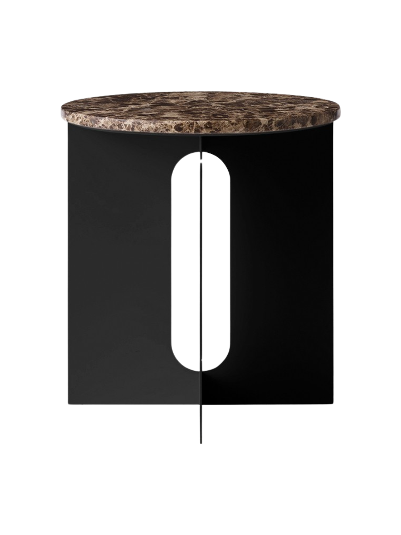 Dessus de Table d'Appoint Contemporaine en Marbre Ø42 avec Options de Finition Multiples pour Salon et Chambre