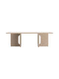 Table basse scandinave en marbre et pierre avec plateau en pierre naturelle pour salon