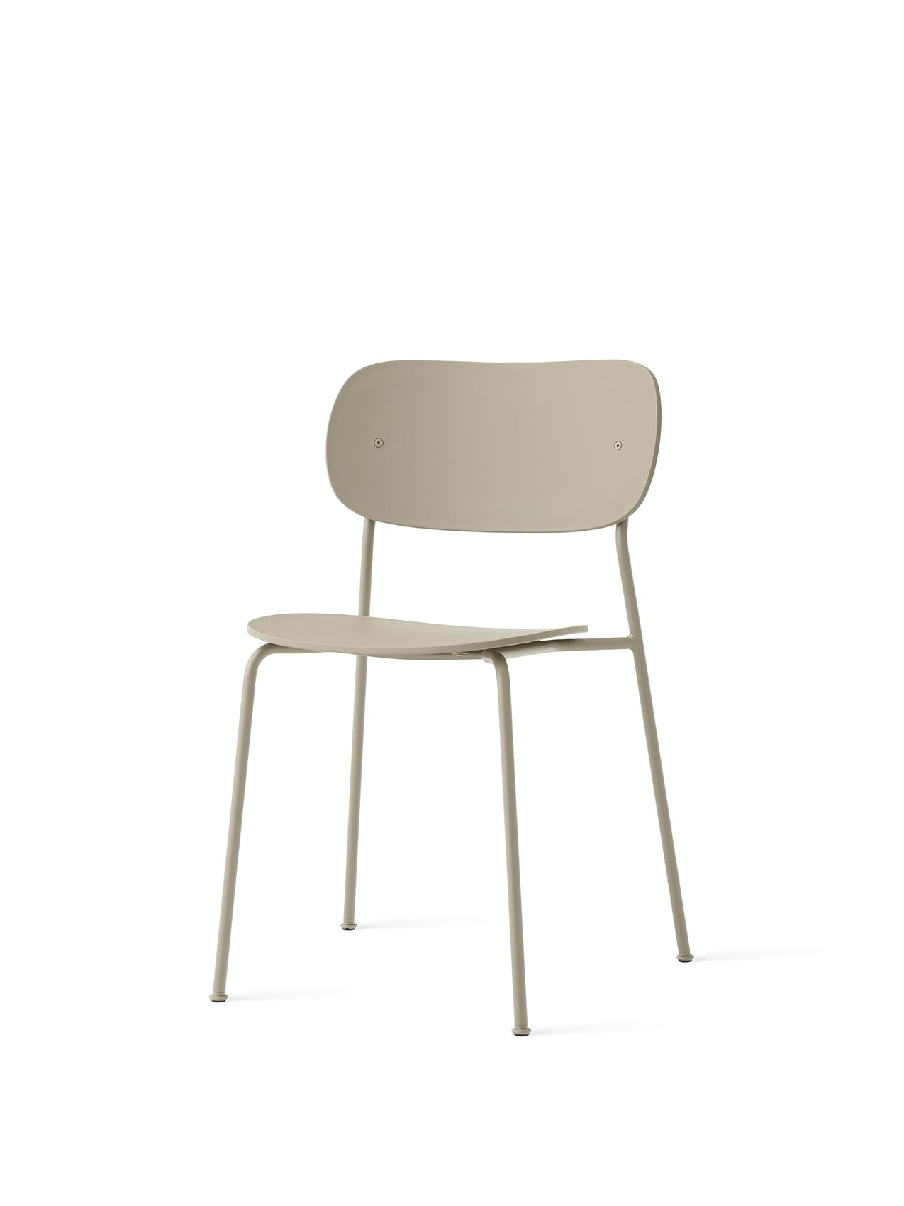 Chaise de salle à manger d'extérieur en plastique recyclé moderne avec conception empilable et résistante aux intempéries pour terrasse et jardin