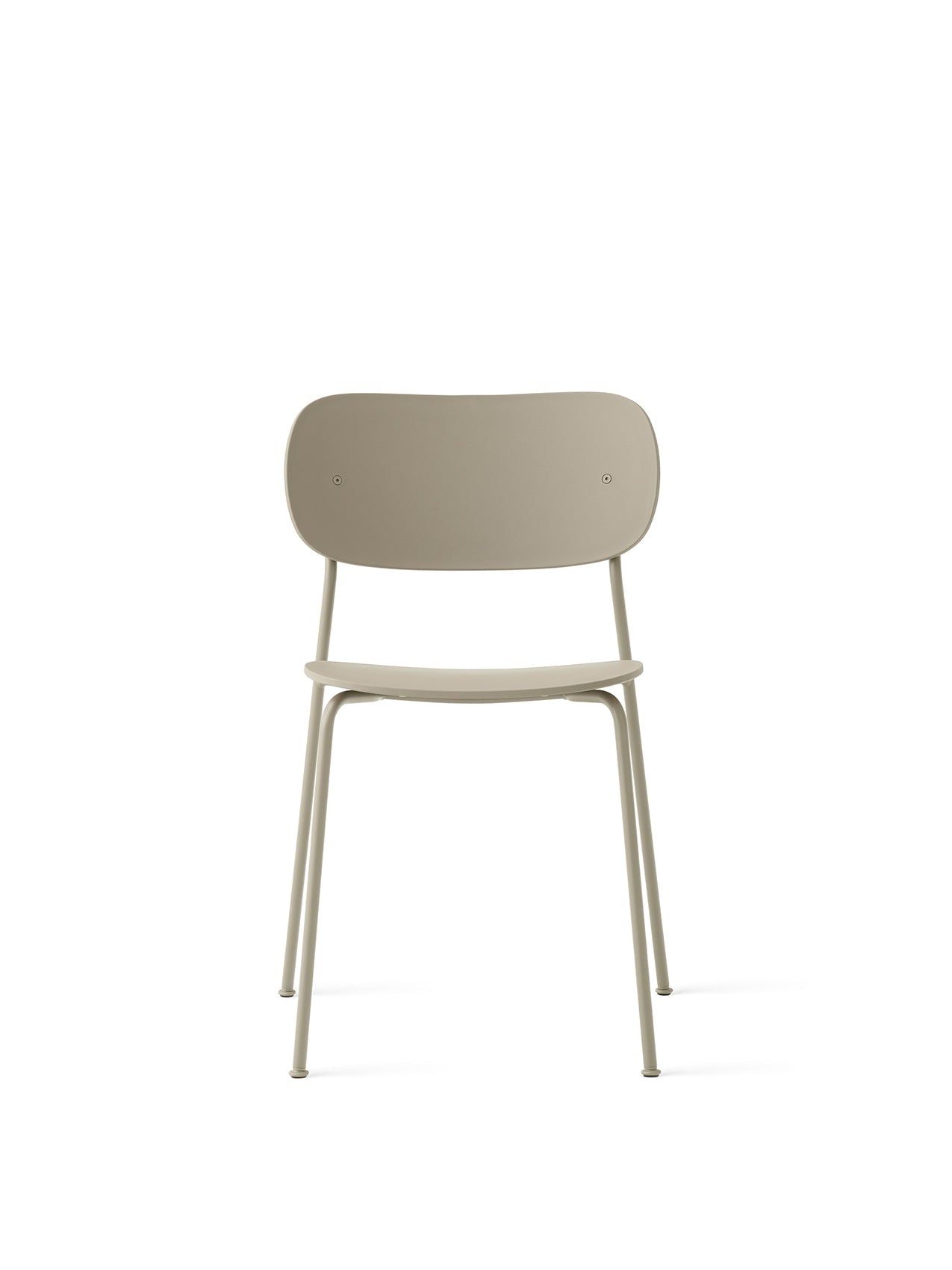 Chaise de salle à manger d'extérieur en plastique recyclé moderne avec conception empilable et résistante aux intempéries pour terrasse et jardin
