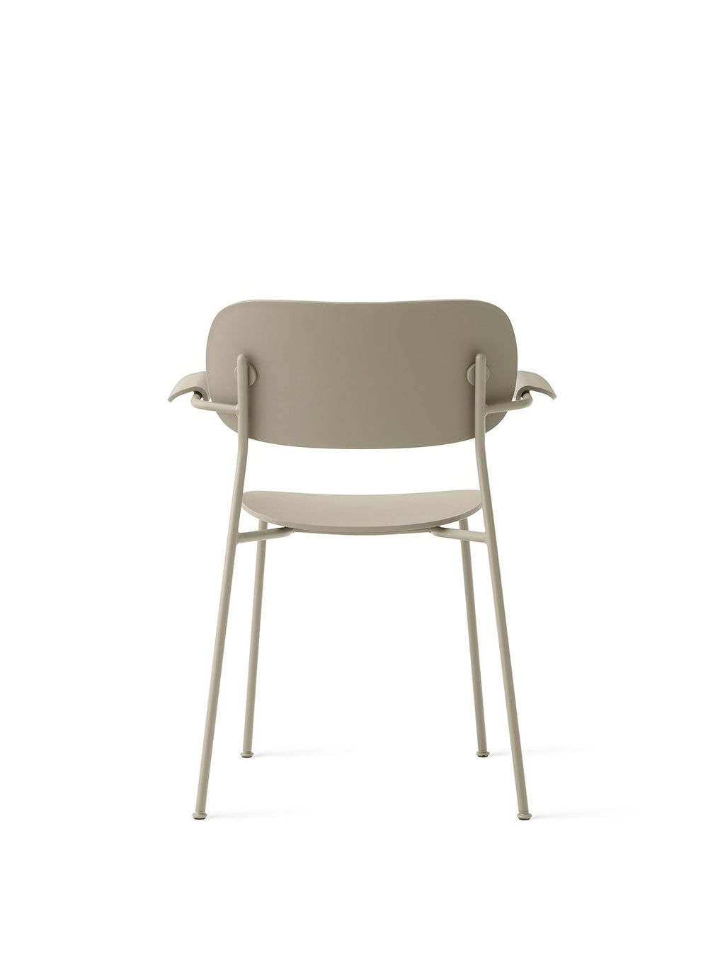 Chaise de salle à manger d'extérieur en plastique recyclé moderne avec conception empilable et résistante aux intempéries pour terrasse et jardin