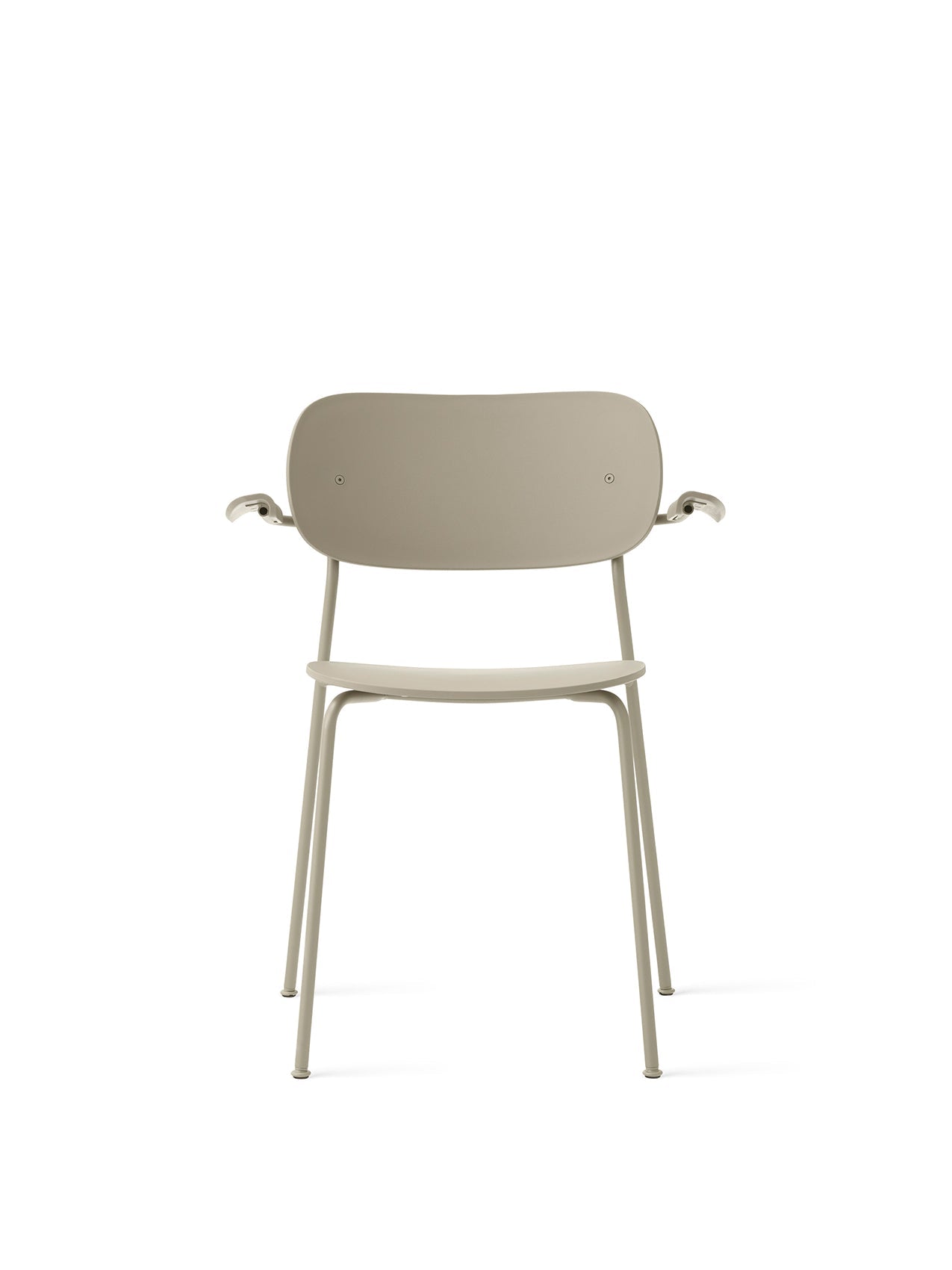 Chaise de salle à manger d'extérieur en plastique recyclé moderne avec conception empilable et résistante aux intempéries pour terrasse et jardin