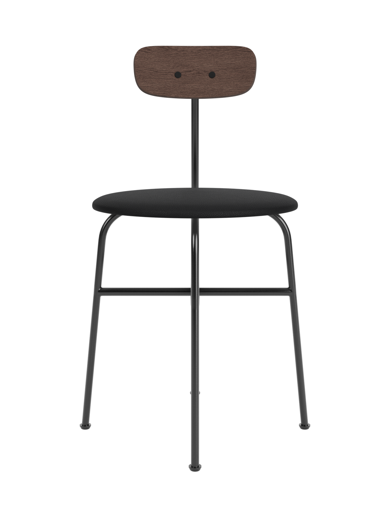 Chaise de salle à manger contemporaine en placage de bois, assise rembourrée, silhouette élégante et reconnaissable pour salle à manger