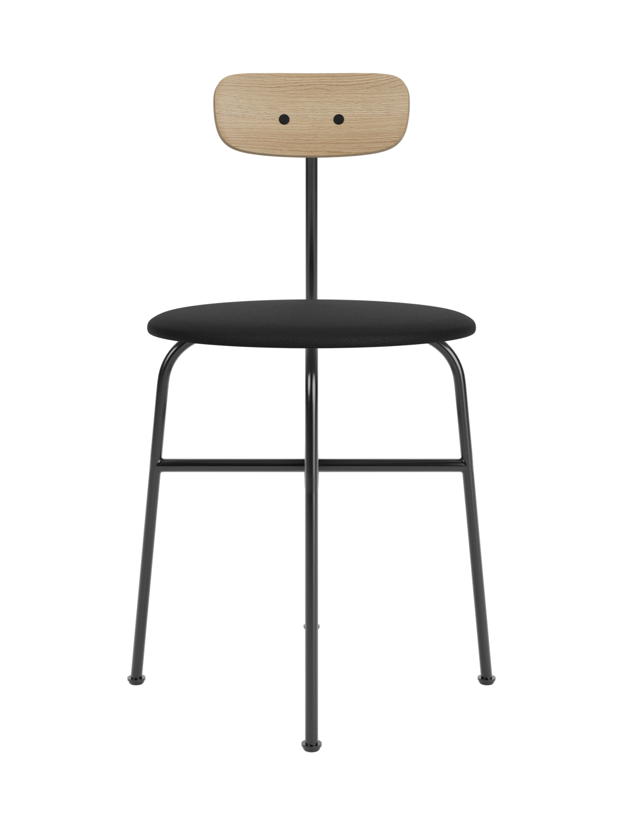 Chaise de salle à manger contemporaine en placage de bois, assise rembourrée, silhouette élégante et reconnaissable pour salle à manger