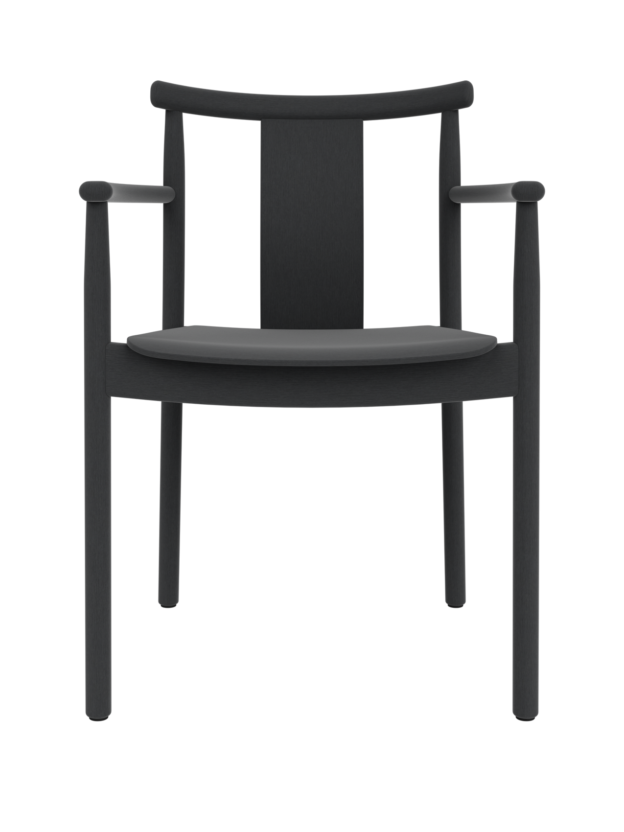 Chaise de salle à manger scandinave en bois massif avec accoudoirs et options de revêtement