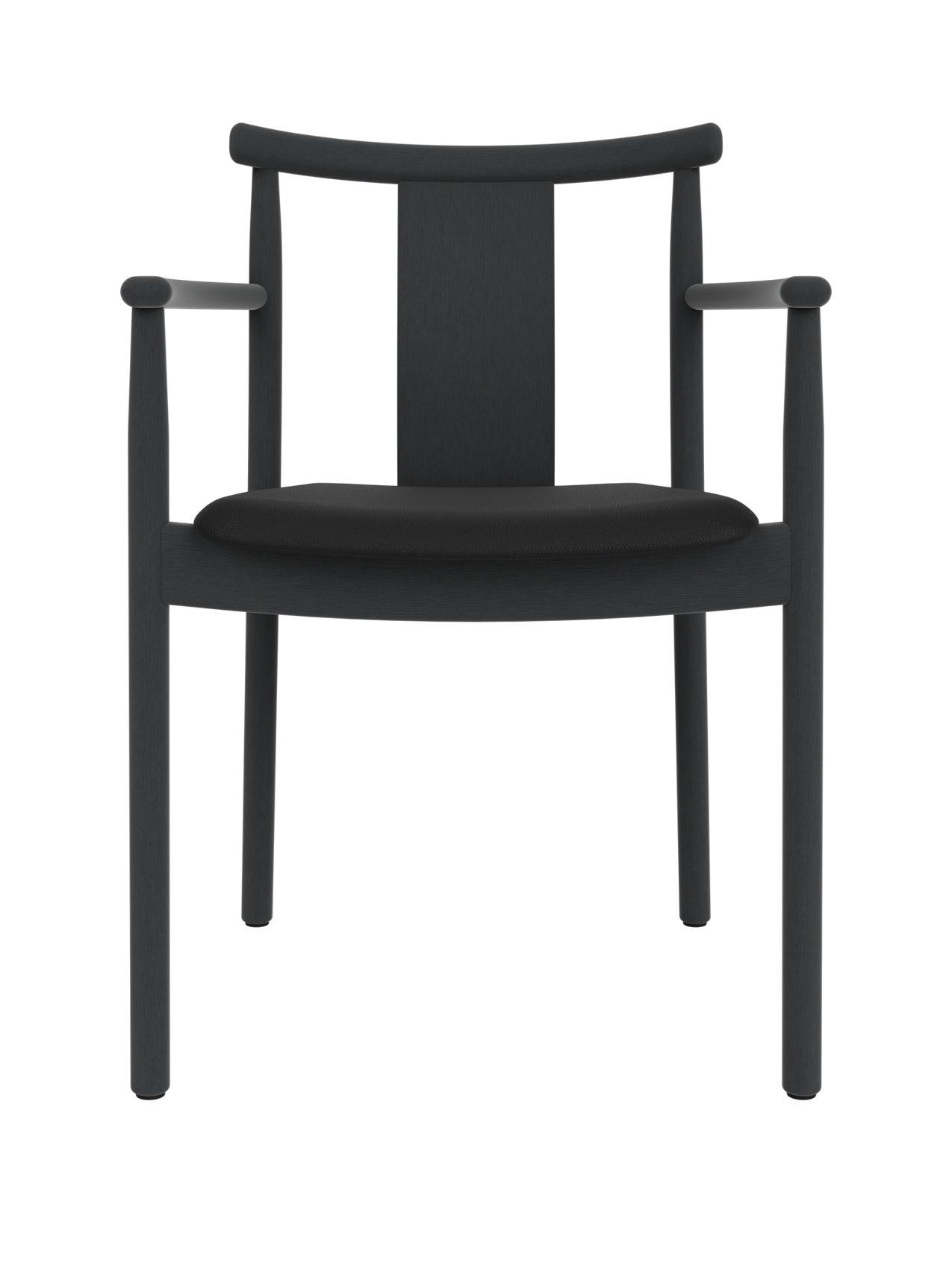 Chaise de salle à manger scandinave en bois massif avec accoudoirs et options de revêtement