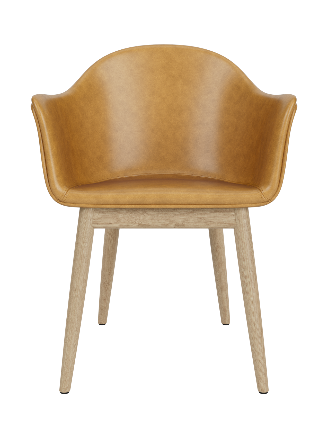 Chaise de salle à manger contemporaine rembourrée, base en bois avec dossier haut ergonomique pour salle à manger et bureau