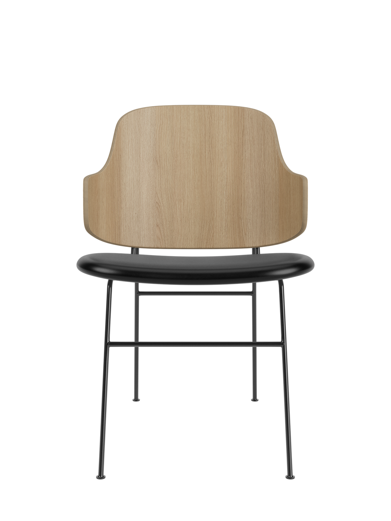 Chaise de salle à manger sculpturale avec coque organique pour la salle à manger