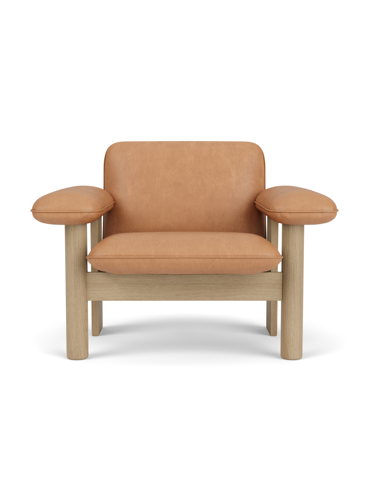 Fauteuil lounge scandinave du milieu du siècle à dossier bas, rembourré en textile, avec cadre en bois pour salon et et chambre.