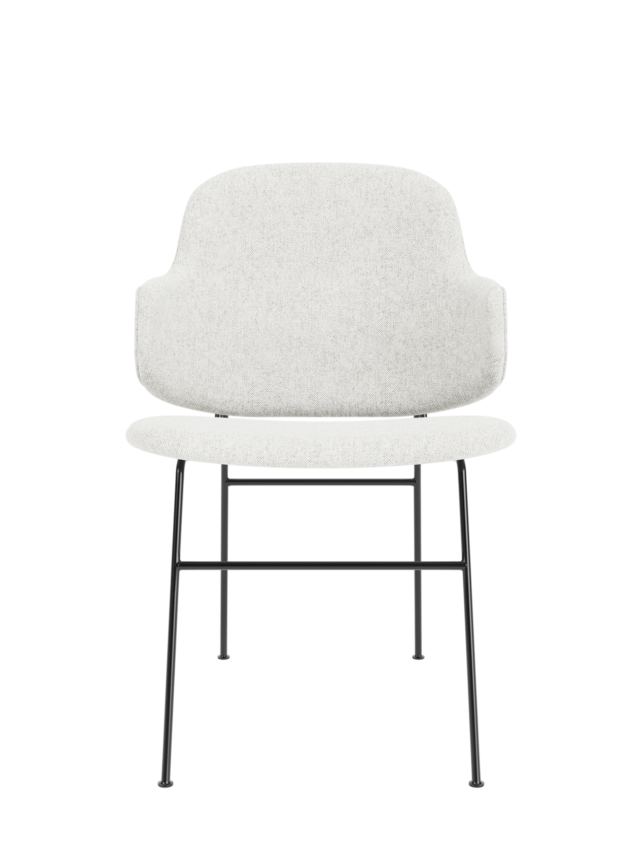 Chaise de salle à manger capitonnée de style Mid-Century avec design ergonomique à bascule pour salle à manger
