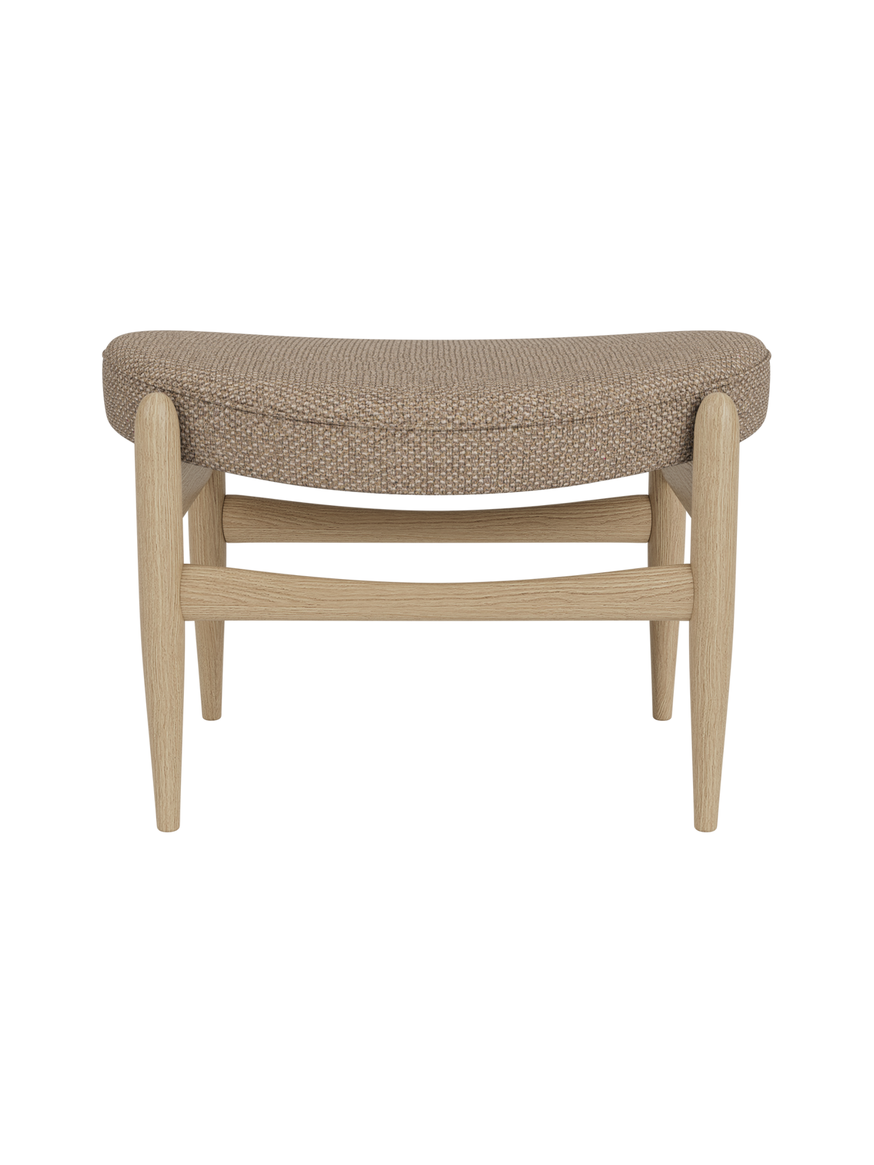 Pouf en cuir avec design classique de traîneau pour salon