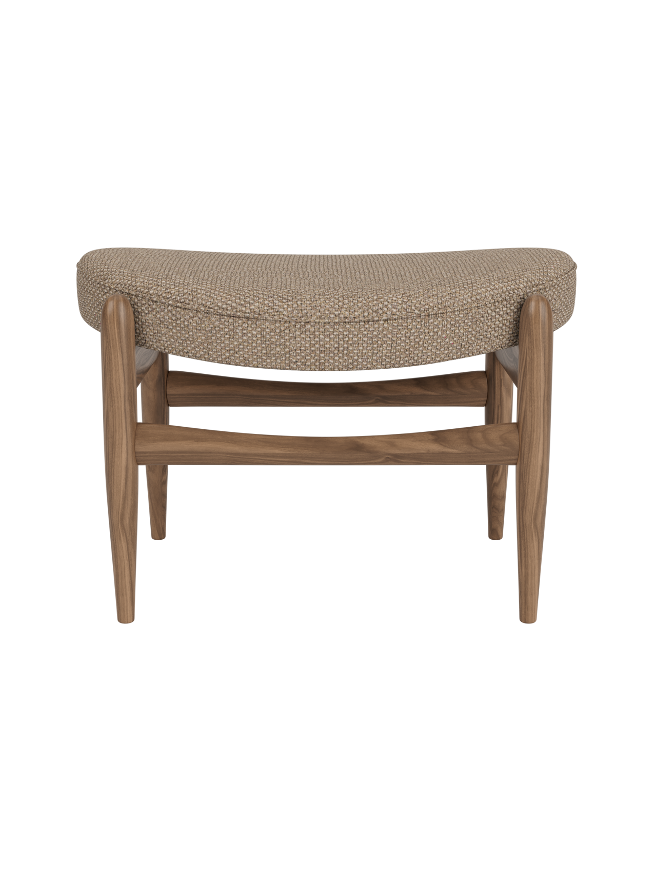 Pouf en cuir avec design classique de traîneau pour salon