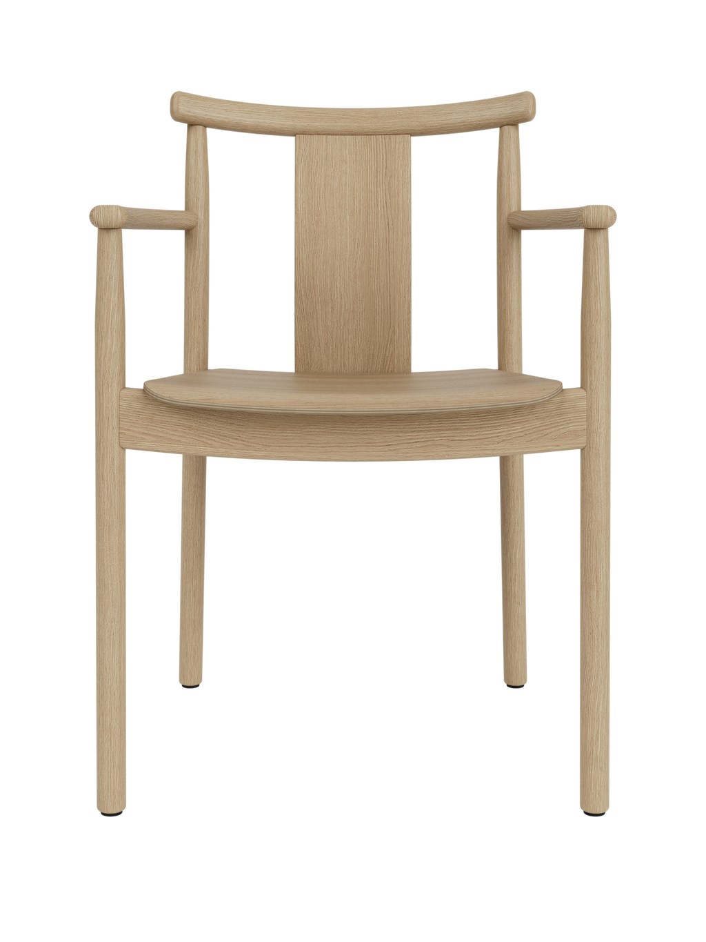 Chaise de salle à manger scandinave en bois massif avec accoudoirs et options de revêtement