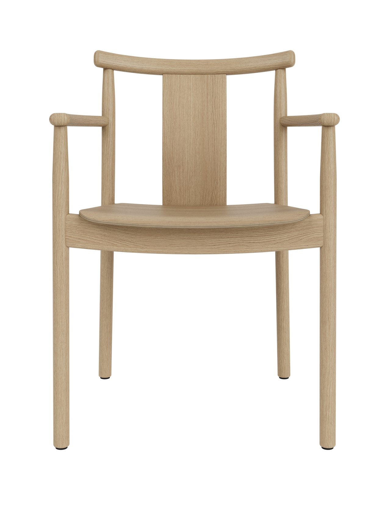 Chaise de salle à manger scandinave en bois massif avec accoudoirs et options de revêtement