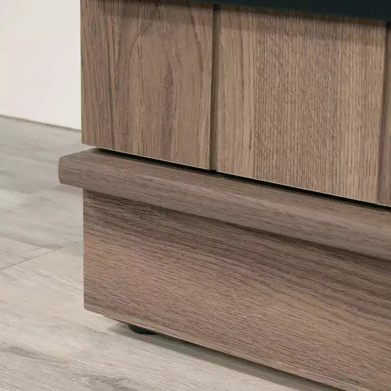 Armoire de rangement 2 portes Homeplus Salt Oak : Étagères réglables laminées, cadre en MDF