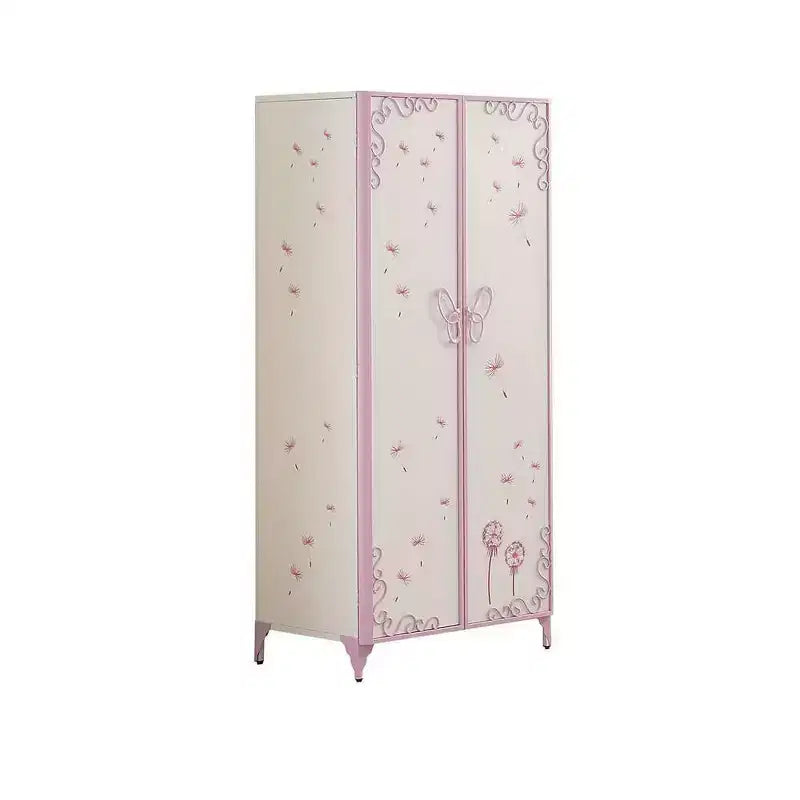 Meuble de rangement décoratif Priya II blanc et violet clair 32 po -