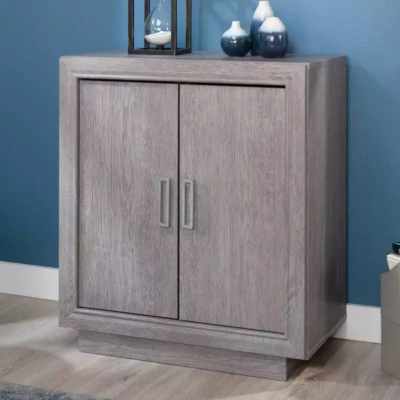 Meuble bas de bureau 2 portes Hayes Garden chêne cendré