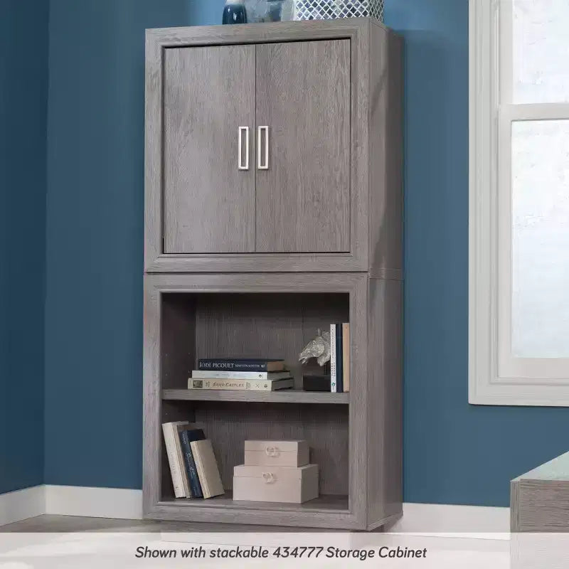 Meuble bas de bureau 2 portes Hayes Garden chêne cendré