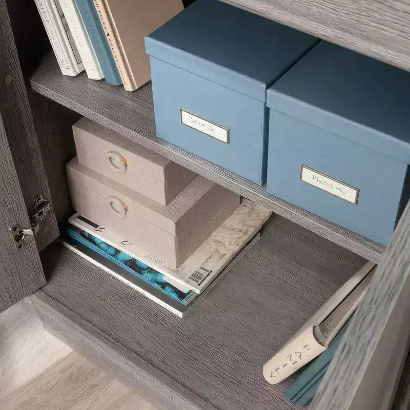 Meuble bas de bureau 2 portes Hayes Garden chêne cendré